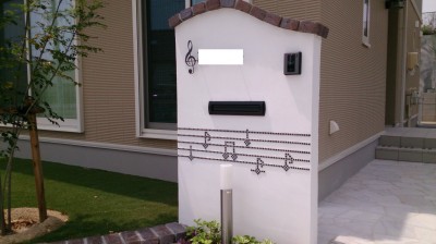 東郷町　西原様　門柱