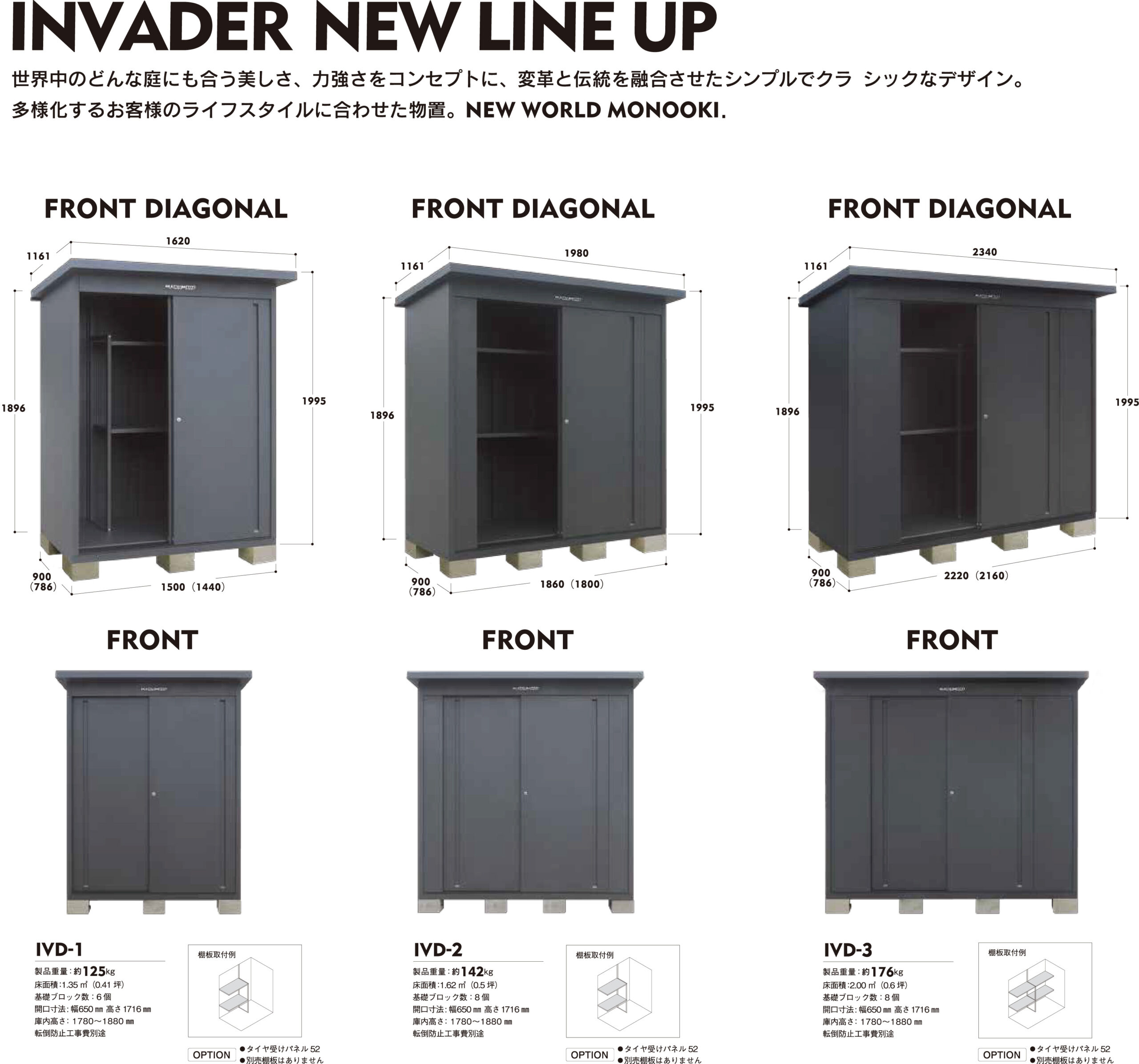 INVADER　LINE UP